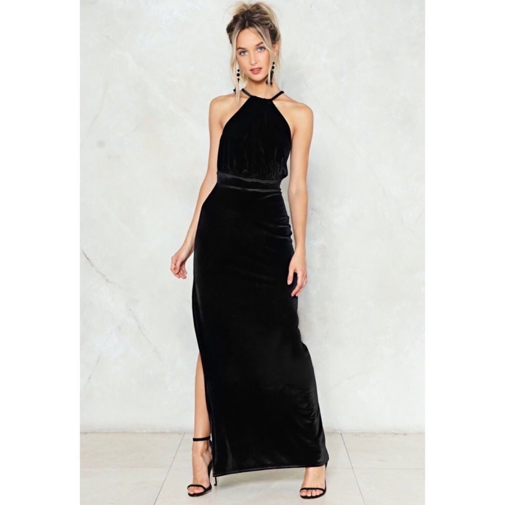 Nasty Gal | Velvet Maxi Dress